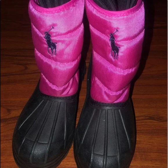COPY - Polo Ralph Lauren Vancouver EZ Pull-On Big Kids Raspberry Snow Boots - Picture 1 of 11